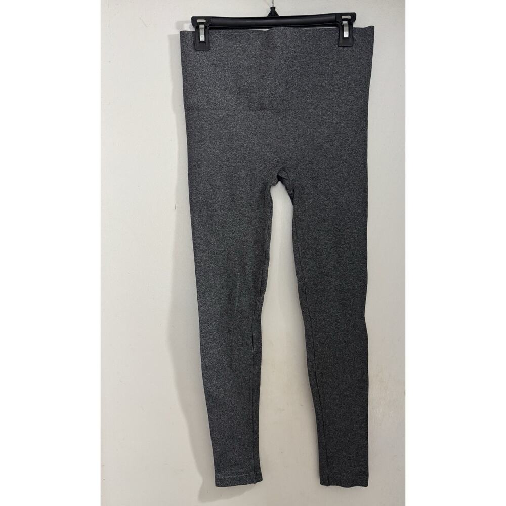 Spanx Women’s Leggings Seamless Shaping Slimming Stretch Charcoal Gray Large